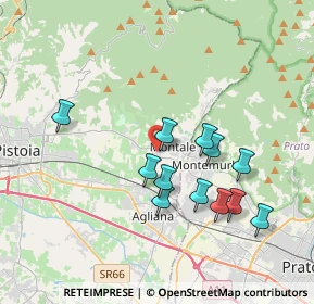 Mappa Via Aldo Moro, 51037 Montale PT, Italia (3.525)