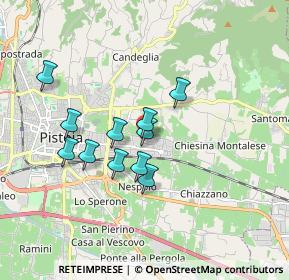 Mappa Via Aristide Gabelli, 51100 Pistoia PT, Italia (1.46182)