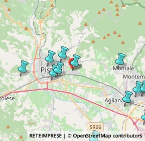 Mappa Via Aristide Gabelli, 51100 Pistoia PT, Italia (5.33308)