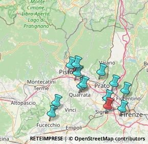 Mappa Via Aristide Gabelli, 51100 Pistoia PT, Italia (14.73308)