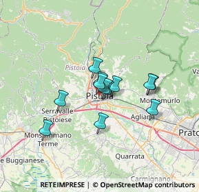 Mappa Via di Stracceria, 51100 Pistoia PT, Italia (4.74667)