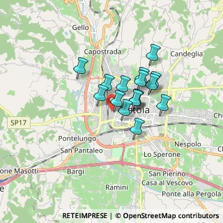 Mappa Via Francesco Franchini, 51100 Pistoia PT, Italia (1.155)