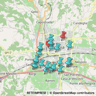 Mappa Via Giuseppe Mazzini, 51100 Pistoia PT, Italia (1.7345)