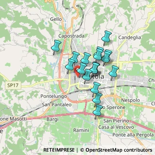 Mappa Via Giuseppe Mazzini, 51100 Pistoia PT, Italia (1.28167)