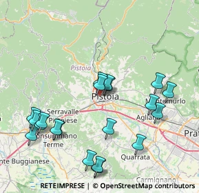 Mappa Via Francesco Franchini, 51100 Pistoia PT, Italia (8.9255)