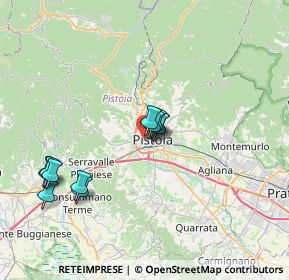 Mappa Via Francesco Franchini, 51100 Pistoia PT, Italia (6.75182)