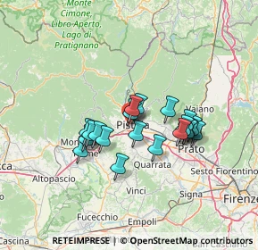 Mappa Via Francesco Franchini, 51100 Pistoia PT, Italia (10.8785)