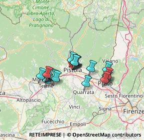 Mappa Via Vitoni Ventura, 51100 Pistoia PT, Italia (10.096)