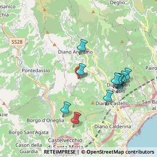 Mappa Via Merea, 18013 Diano Arentino IM, Italia (2.03455)