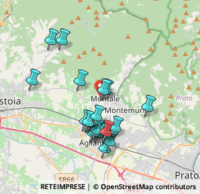 Mappa Via Ugo Foscolo, 51037 Montale PT, Italia (3.4465)