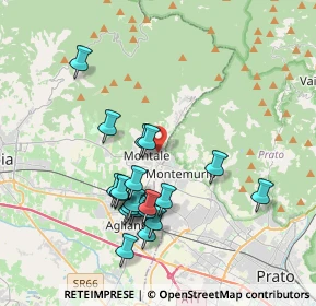 Mappa Via I Maggio, 51037 Montale PT, Italia (3.7255)