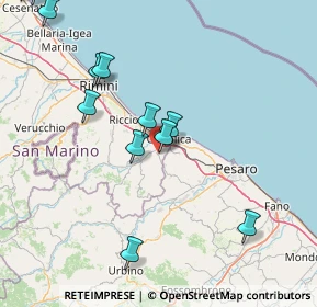 Mappa Via D. Alighieri, 47842 San Giovanni In Marignano RN, Italia (19.0425)