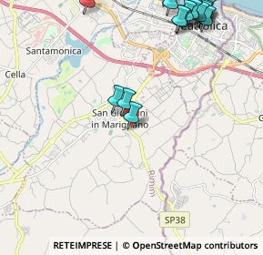 Mappa Via D. Alighieri, 47842 San Giovanni In Marignano RN, Italia (3.0925)