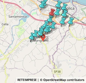 Mappa Via D. Alighieri, 47842 San Giovanni In Marignano RN, Italia (1.8235)