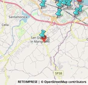 Mappa Via D. Alighieri, 47842 San Giovanni In Marignano RN, Italia (3.30364)