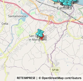 Mappa Via D. Alighieri, 47842 San Giovanni In Marignano RN, Italia (3.42923)