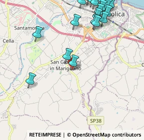 Mappa Via D. Alighieri, 47842 San Giovanni In Marignano RN, Italia (2.8585)