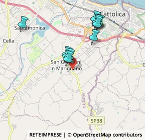 Mappa Via D. Alighieri, 47842 San Giovanni In Marignano RN, Italia (1.87167)