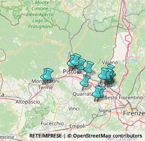 Mappa Via Crocetta, 51100 Pistoia PT, Italia (11.81933)