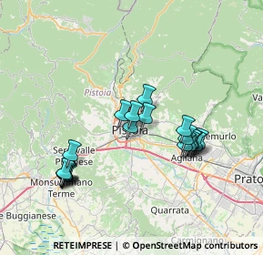 Mappa Via Crocetta, 51100 Pistoia PT, Italia (7.165)