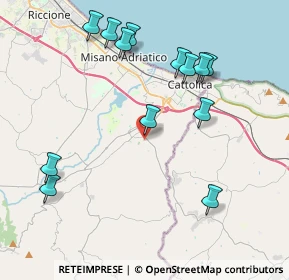Mappa Via Don Minzoni, 47842 San Giovanni in Marignano RN, Italia (4.48462)