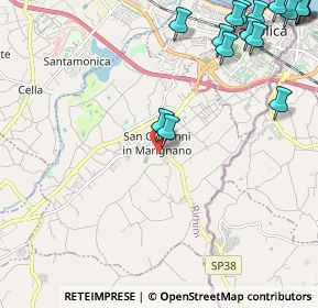 Mappa Via Don Minzoni, 47842 San Giovanni in Marignano RN, Italia (3.24813)