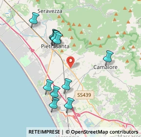 Mappa Via pennelle, 55041 Capezzano Pianore LU, Italia (4.00833)
