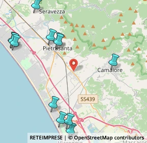 Mappa Via pennelle, 55041 Capezzano Pianore LU, Italia (5.66)