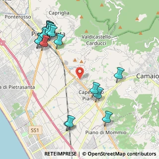 Mappa Via pennelle, 55041 Capezzano Pianore LU, Italia (2.672)