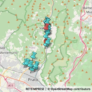 Mappa Via Bruno Fattori, 59021 Vaiano PO, Italia (3.3565)