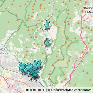 Mappa Via Bruno Fattori, 59021 Vaiano PO, Italia (5.8355)