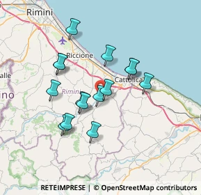 Mappa Via Tempio Antico, 47842 San Giovanni in Marignano RN, Italia (6.10333)