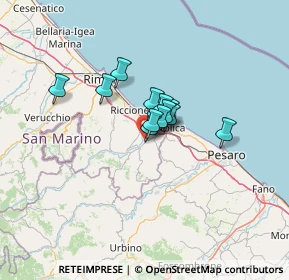 Mappa Via Tempio Antico, 47842 San Giovanni in Marignano RN, Italia (7.4875)