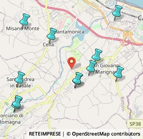 Mappa Via Tempio Antico, 47842 San Giovanni in Marignano RN, Italia (2.46727)