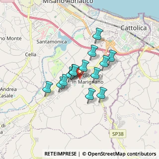 Mappa Via Firenze, 47842 San Giovanni In Marignano RN, Italia (1.20214)