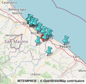 Mappa Via Firenze, 47842 San Giovanni In Marignano RN, Italia (11.44)