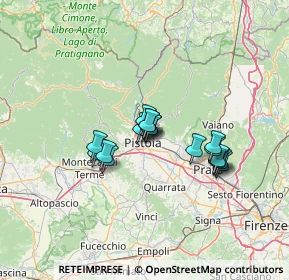 Mappa Via Cavallerizza, 51100 Pistoia PT, Italia (9.79588)