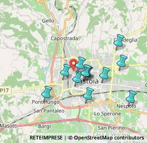 Mappa Via Gianni Metello, 51100 Pistoia PT, Italia (1.54167)