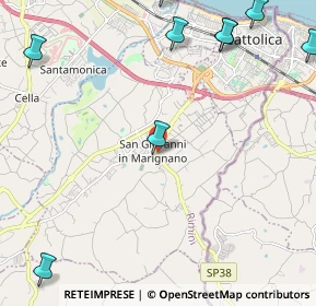 Mappa Via delle Magnolie, 47842 San Giovanni In Marignano RN, Italia (3.60846)
