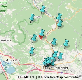 Mappa Loc. la piana, 55023 Borgo a Mozzano LU, Italia (8.864)