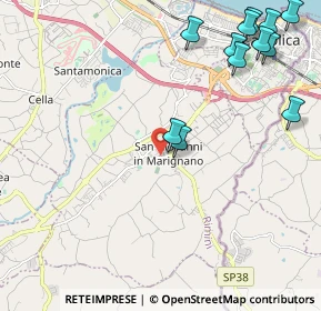Mappa Via Corbucci P., 47842 San Giovanni In Marignano RN, Italia (2.785)