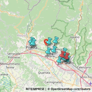 Mappa Via Montalese, 51100 Pistoia PT, Italia (6.57429)
