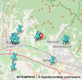 Mappa Via Montalese, 51100 Pistoia PT, Italia (4.95714)
