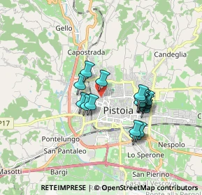 Mappa Via Guerrazzi, 51100 Pistoia PT, Italia (1.47167)