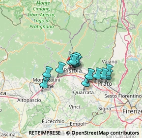 Mappa Via Guerrazzi, 51100 Pistoia PT, Italia (8.86333)