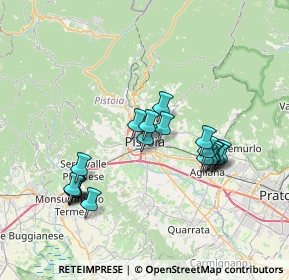 Mappa Via del Presto, 51100 Pistoia PT, Italia (7.1225)
