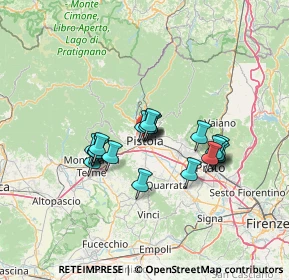 Mappa Via del Presto, 51100 Pistoia PT, Italia (10.657)