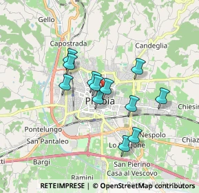 Mappa Via del Presto, 51100 Pistoia PT, Italia (1.37833)