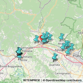 Mappa Largo del Molinuzzo, 51100 Pistoia PT, Italia (8.3185)