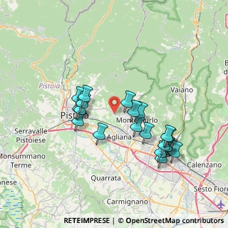 Mappa Via Boschereccia, 51100 Pistoia PT, Italia (7.1075)